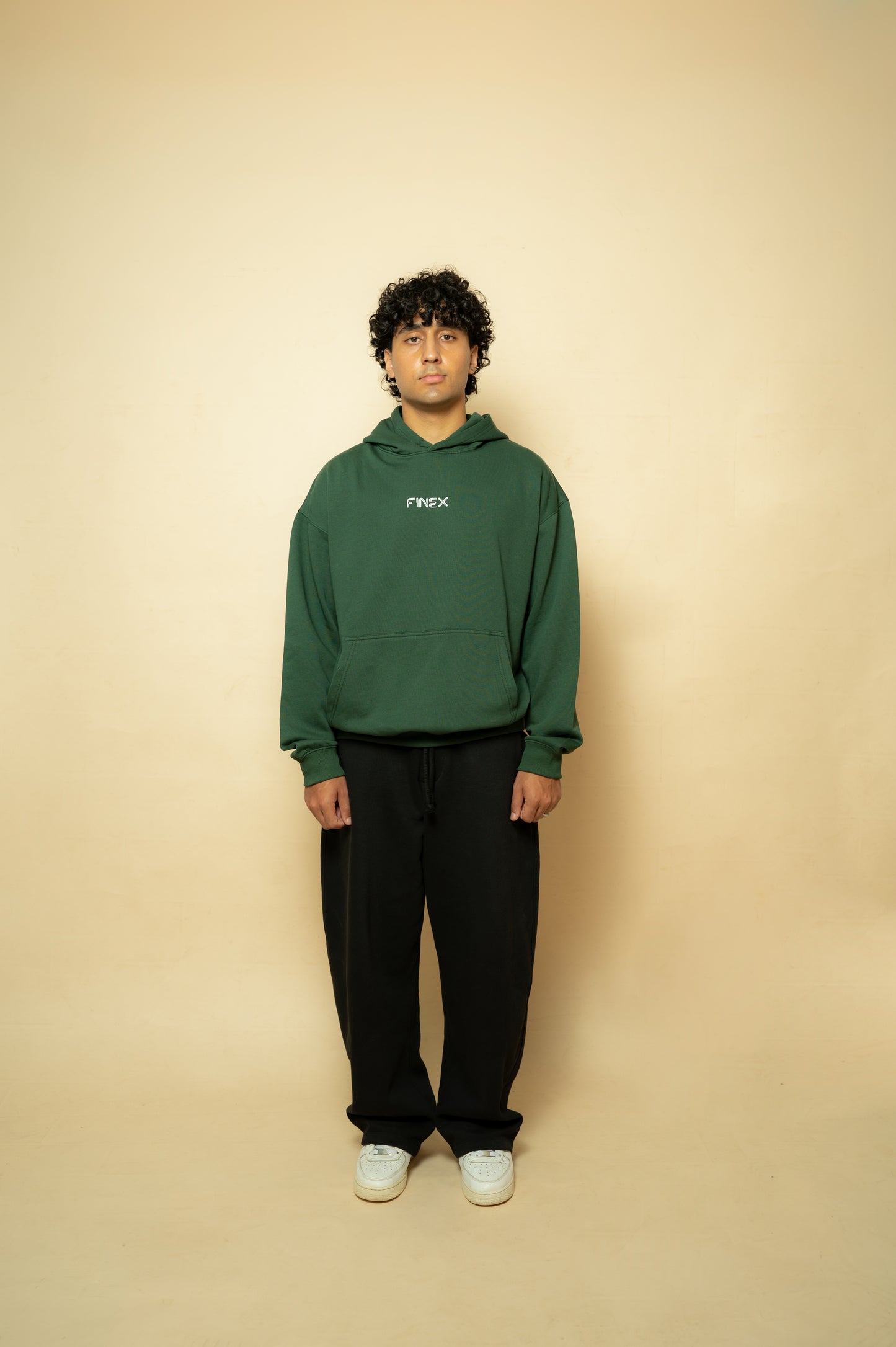 DARK GREEN GRAPHIC HOODIE