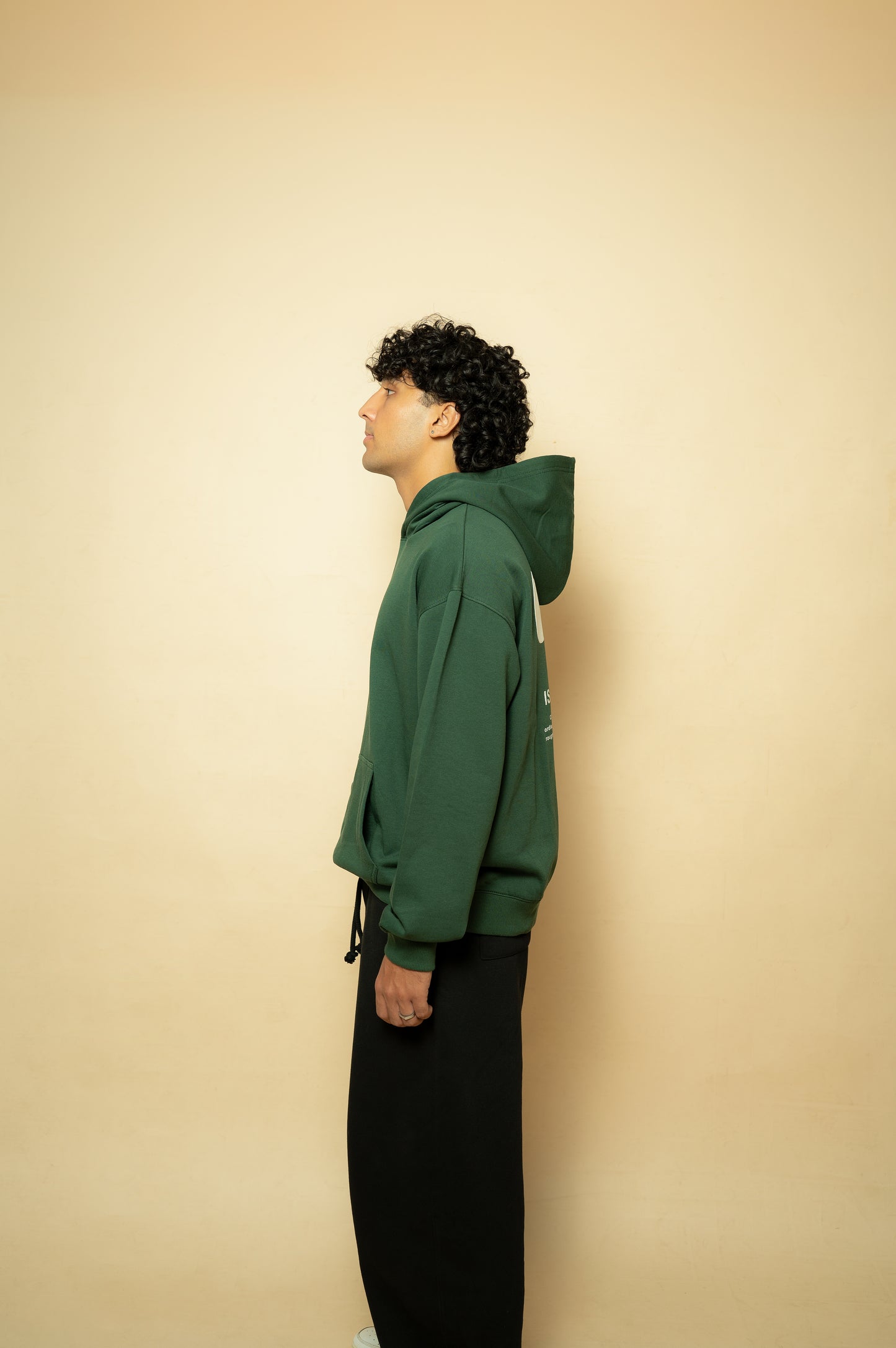 DARK GREEN OVERSIZED HOODIE