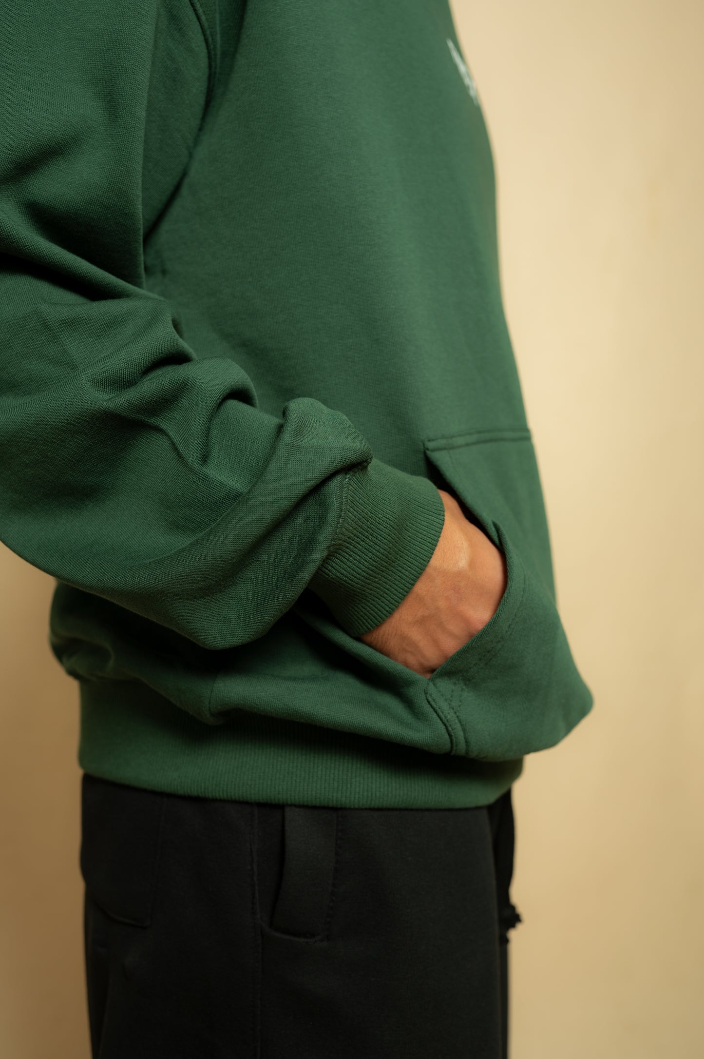 DARK GREEN OVERSIZED HOODIE