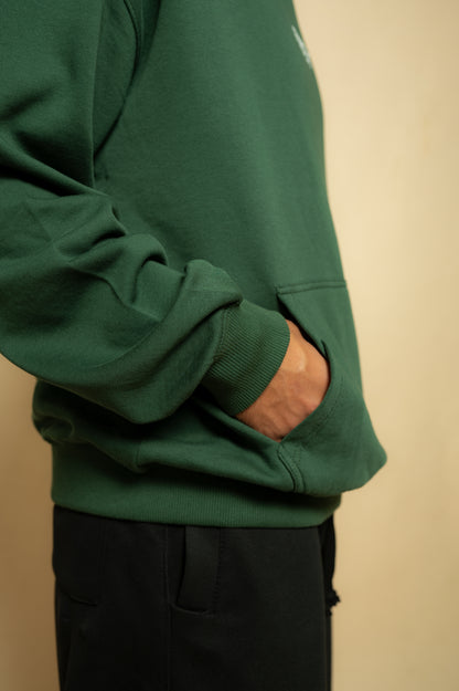 DARK GREEN OVERSIZED HOODIE