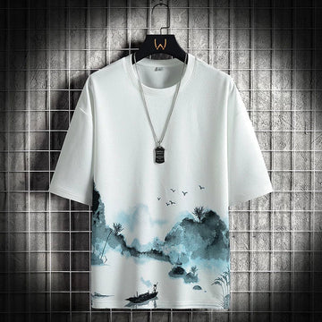 High Quality Crop Length T-shirt 100% Cotton Streetwear Oversized Tshirt